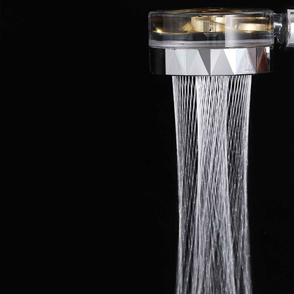 Contemporary Handheld Supercharged Showerhead Round Spray Head