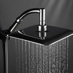 Modern Square Showerhead Combo Chrome Rainfall Showerhead