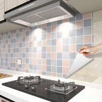 Modern Tile Peel & Stick PVC Grid Pattern Self-Adhesive Wallpaper