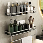 Minimalism Matte Metal Bathroom Accessory Set Modern Bathroom Rack