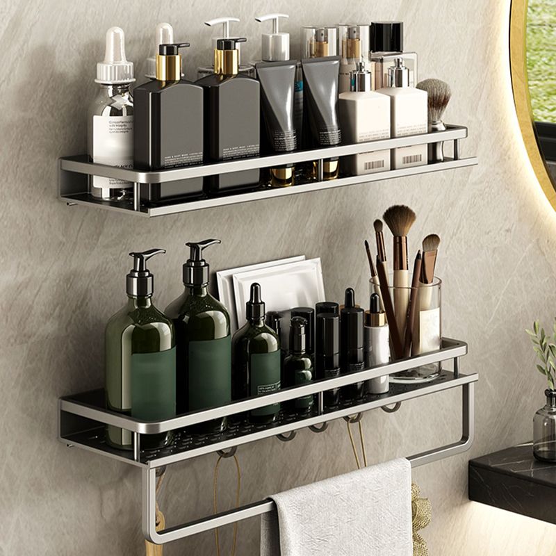 Minimalism Matte Metal Bathroom Accessory Set Modern Bathroom Rack