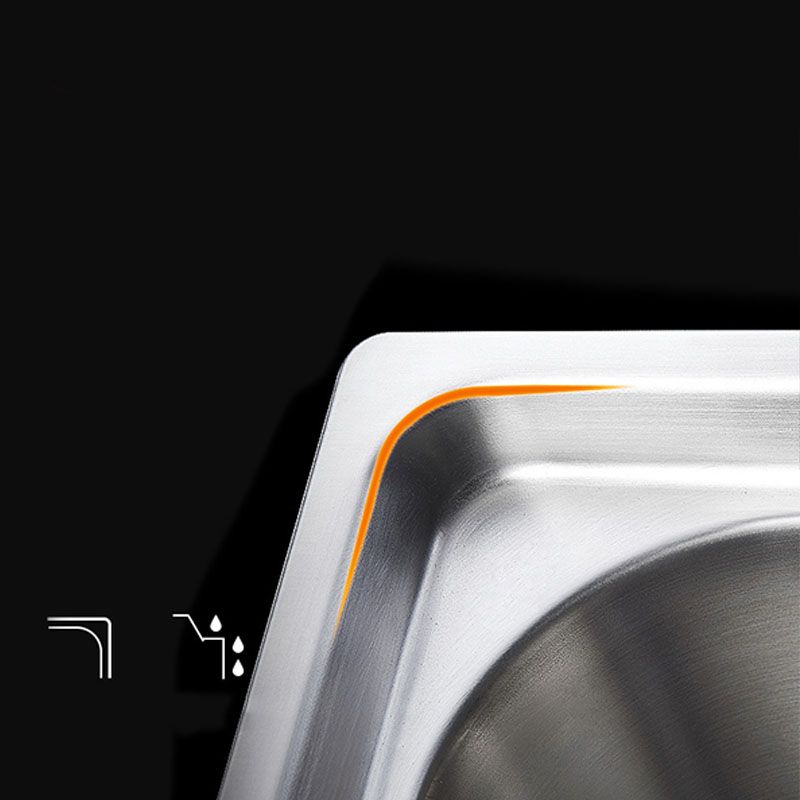 Classic Style Kitchen Sink Stainless Steel Kitchen Sink with Drainage Hole Kit