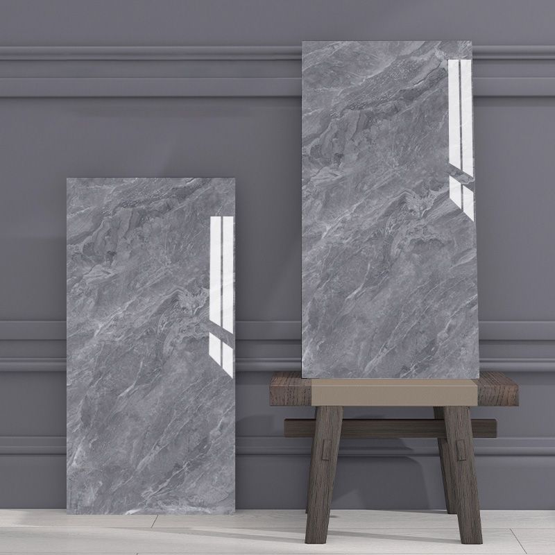 Modern Peel-and-Stick Back Wall PVC Rectangular Wall Tile for Kitchen and Bathroom