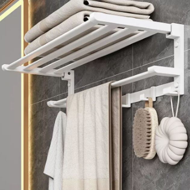 Modern White Bathroom Hardware Set Towel Rack Bath Shelf Bathroom Hardware Set