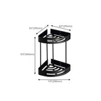 Modern Bathroom Accessory Set Bath Shelf Towel Holder Matte Black Bath Hardware Set