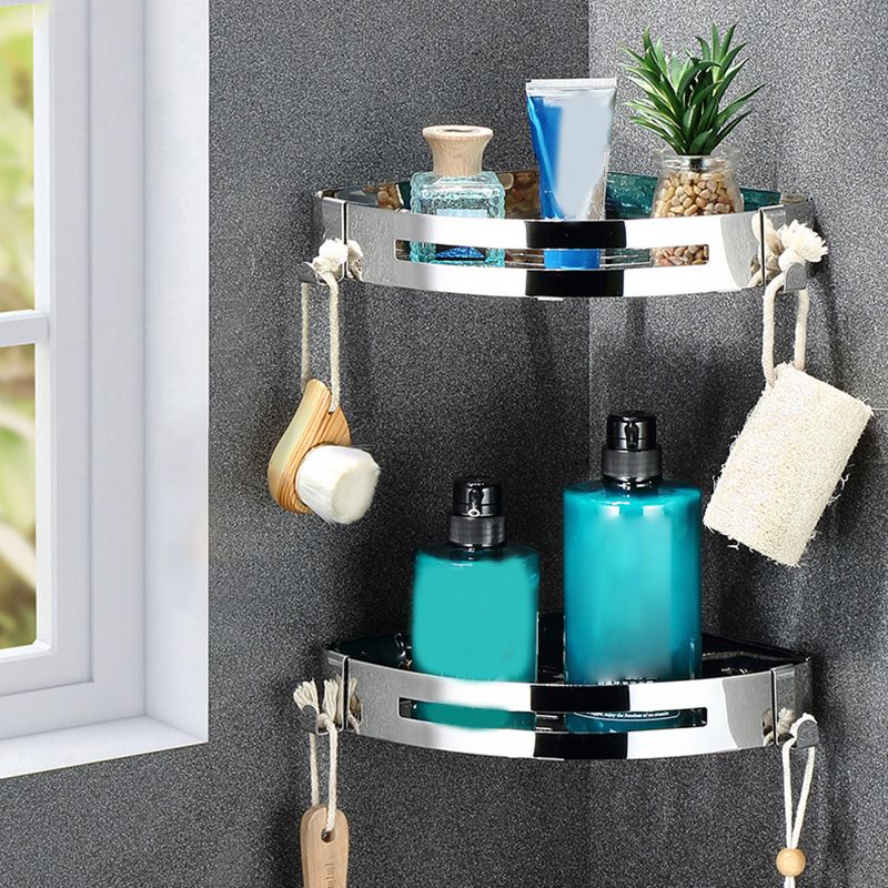 Classic Polished Chrome Bathroom Accessory Set Towel Rail/Paper Holder/Bathrobe Hook Included