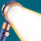 Round Hand Shower Adjustable Water Flow Wall Mounted Shower Head