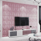 Modern Style Plastic Wall Panel Living Room Peel and Stick 3D Wall Covering