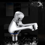 Modern sink faucet with brass knob handle, low arc, washbasin faucet