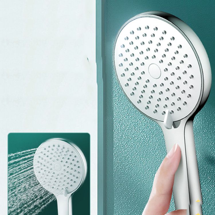 Round Self-Cleaning Handheld Shower Adjustable Water Flow Wall Mounted Hand Shower