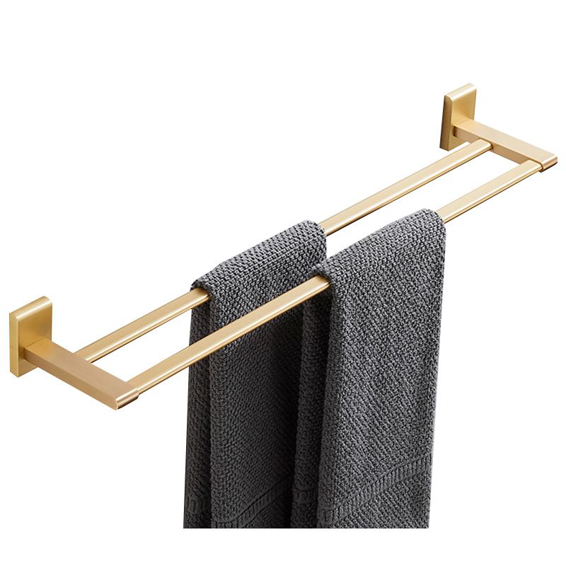 Golden Modern 5-piece Bathroom Accessories Set Brushed Brass Towel Holder/Paper Holder
