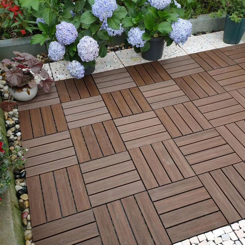 Modern Floor Tiles Outdoor Waterproof Rectangular Wood Decking