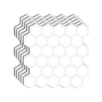 Peel-and-Stick Tiles Hexagonal Waterproof PVC Peel & Stick Mosaic Tile for Shower