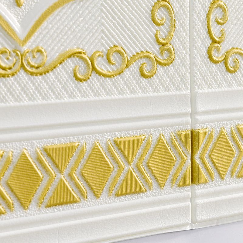 3D embossed wall panel Glam style waterproof wall panel for the living room