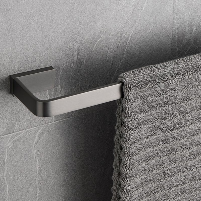Gray metal modern bathroom accessories as a single item or as a set
