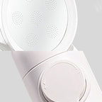 Handheld Shower Adjustable Spray Pattern White Round Showerhead