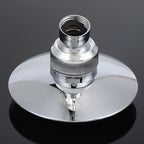 Round Shape Shower Head Modern Swiveling Wall Mounted Fixed Shower Head