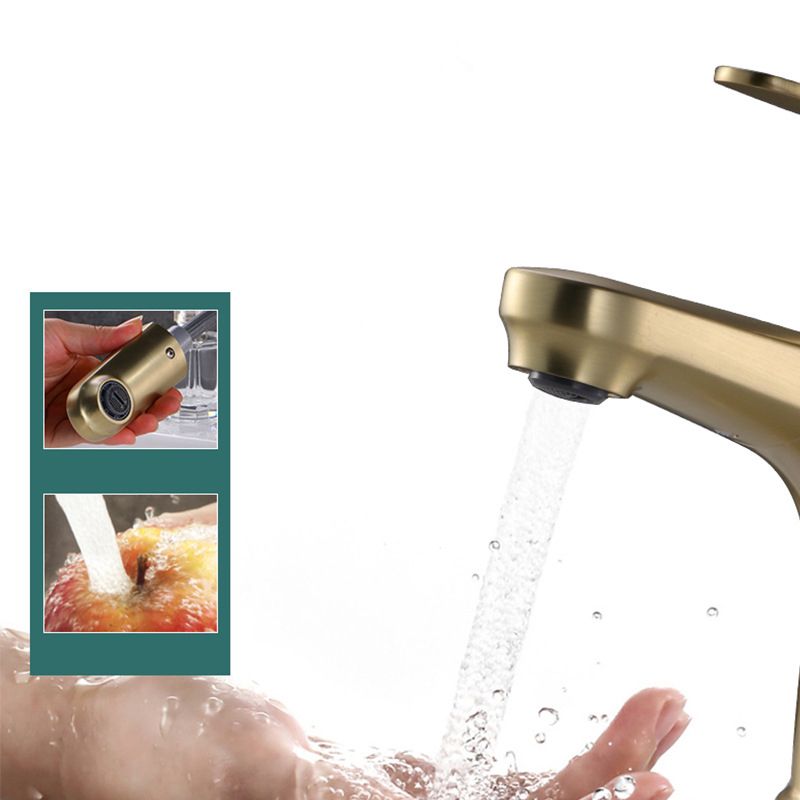 Contemporary Basin Faucet Copper Pure Color Single Lever Retractable Basin Faucet