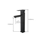 Modern Sink Faucet Centerset Bathroom Sink Faucet in Black