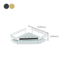 Matt white 3-piece modern bathroom accessory set, bathroom shelf