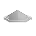 White & clear acrylic bathroom accessory set with towel holder/paper holder/robe hooks