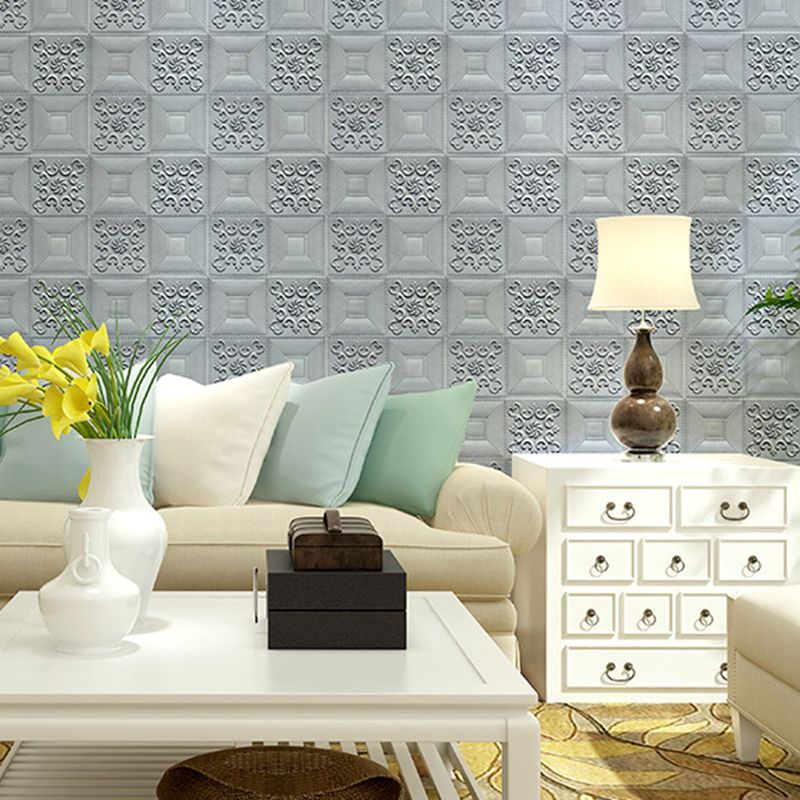 Modern Wall Panel Peel and Stick Texture Effect Design Square Wall Panel