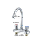 Knob Handle Central Mixer Contemporary Design Basin Faucet 2-Hole Faucet for the Bathroom