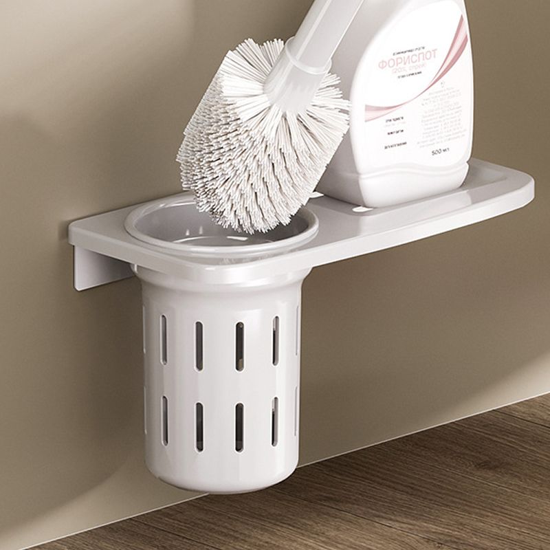 White Bathroom Accessory Set Contemporary Aluminum Bathroom Accessory Kit with Towel Holder