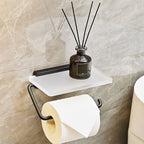 Metal and acrylic bathroom accessories as a single piece or in a set in black