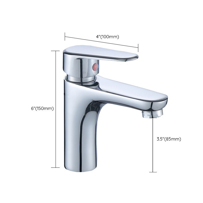 Modern Sink Faucet Monochrome Brass Sink Faucet for the Bathroom