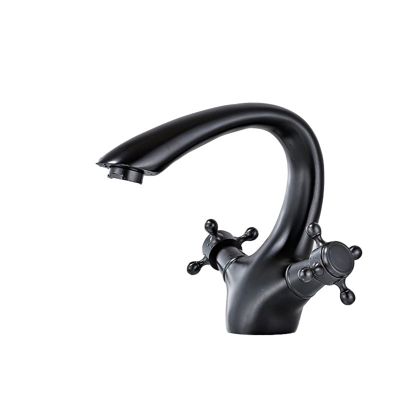 Bathroom Accessories Faucet Double Cross Handle Low Arc Industrial Sink Faucet