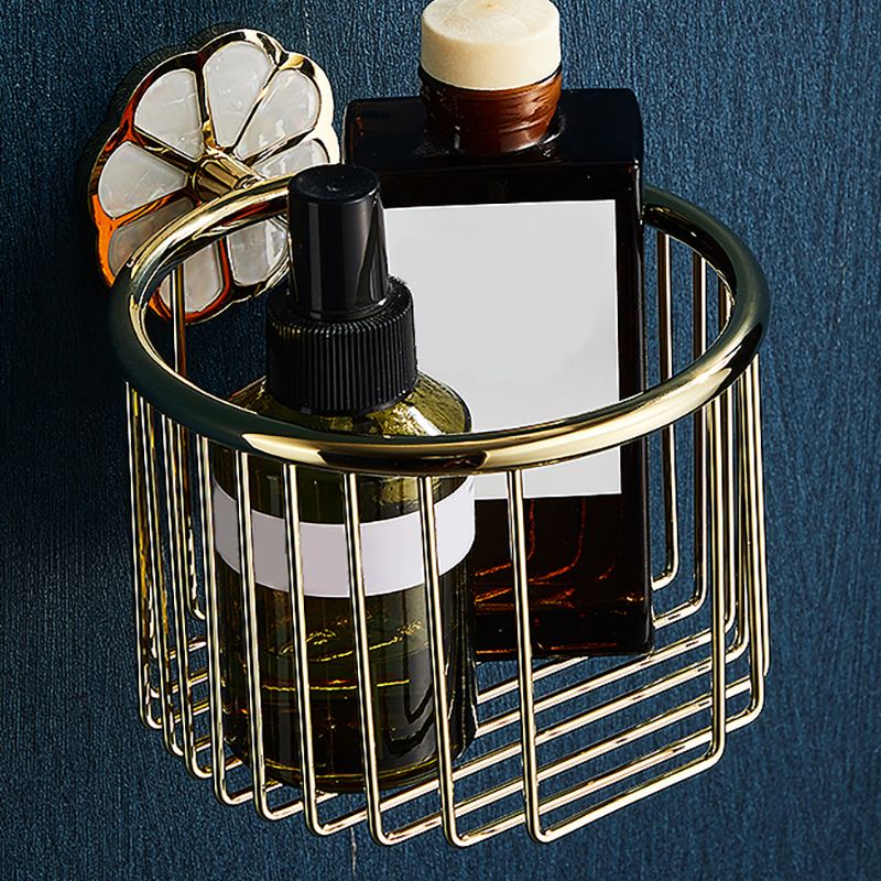 Metal Simple Bathroom Accessories as a Single Piece or in a Set in Gold