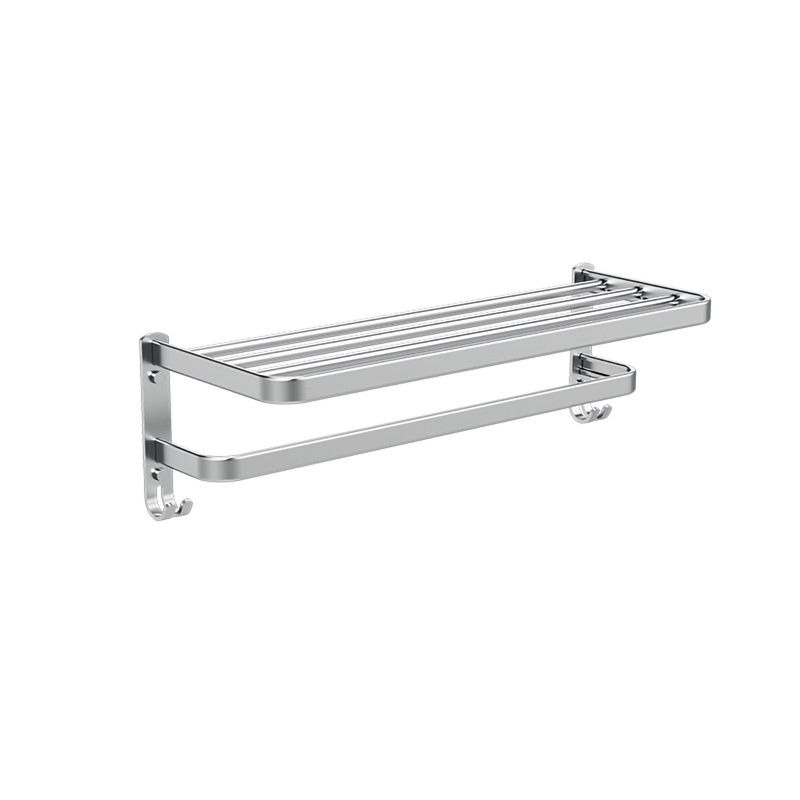 7-piece Bathroom Accessory Set Modern Aluminum Bathroom Set in Silver