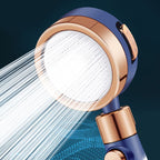 Round Hand Shower Adjustable Water Flow Wall Mounted Shower Head