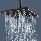 Contemporary Style Shower Head Plastic Fixed Shower Head in Round and Square Shape
