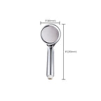 Round Handheld Shower Head made of Plastic Contemporary Style Shower Head