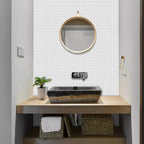 Tile Stripping & Gluing Square Mosaic PVC Stain Resistant Stripping and Gluing Plates for Shower 5 Pack