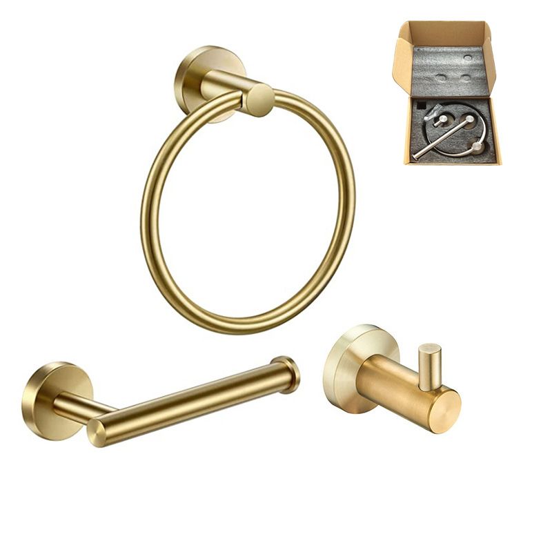 Stainless Steel Bathroom Set 3-piece Modern Style Simple Bathroom Accessories Set