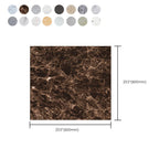 Square Peel & Stick Vinyl Flooring Wood Look PVC Flooring for the Living Room
