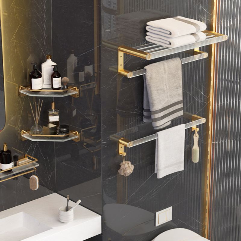 6-piece Bathroom Set Aluminium and Acrylic Bathroom Accessories Hardware Set