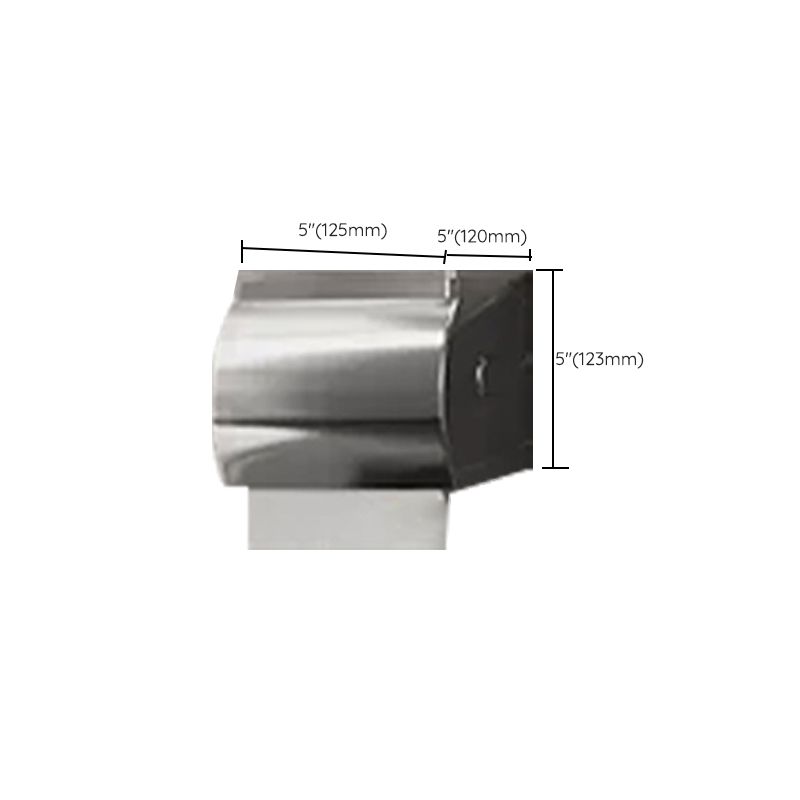Modern Polished Chrome Bathroom Accessory Set made of Stainless Steel