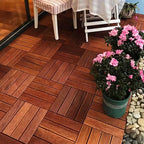 Outdoor Patio Water-Repellant Composite Wood Click Decking Board
