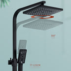 Adjustable Spray Sample Shower Combination Metal Shower Fitting Arm Shower Head with Slip Bar