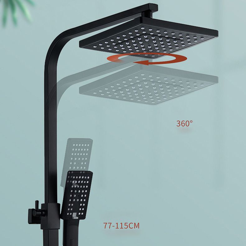 Adjustable Spray Sample Shower Combination Metal Shower Fitting Arm Shower Head with Slip Bar