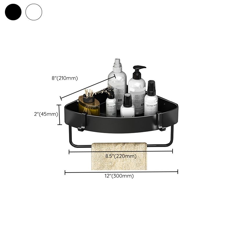 Modern Black-White Metal Bath Hardware Set Bath Shelf Bathroom Hardware Set