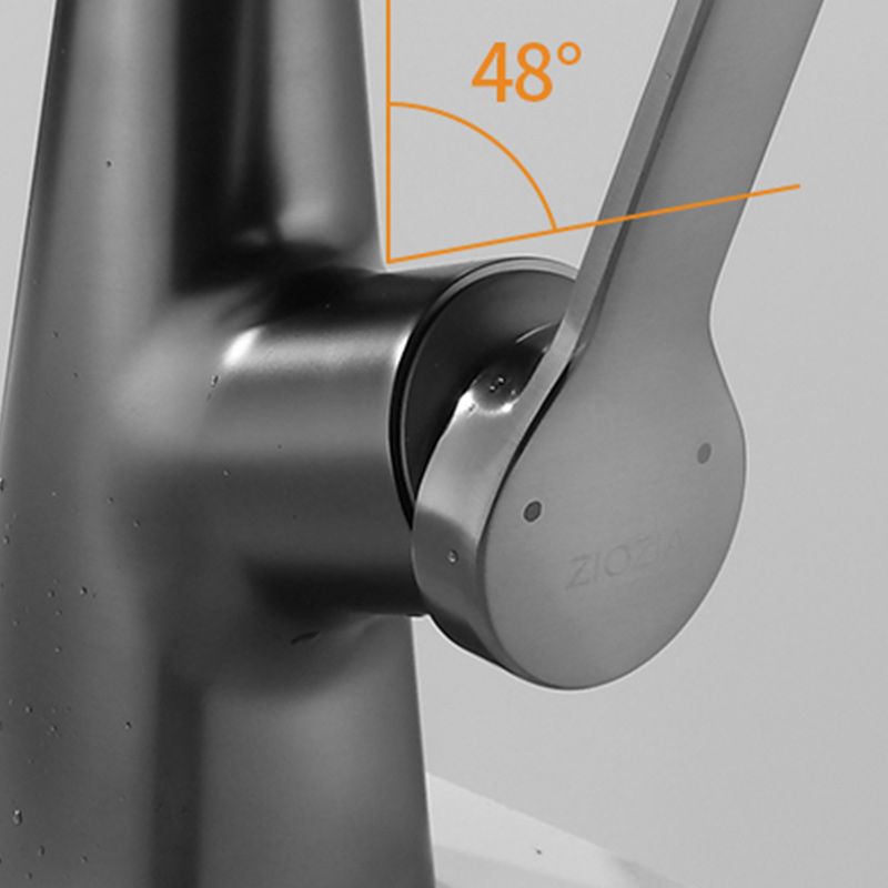Swivel Spout Sink Faucet Brass Bathroom Low Arc Mixer