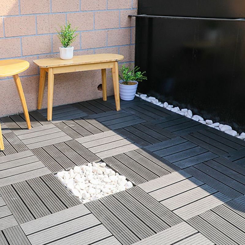 Striped pattern terrace tiles interlocking tiles kit outdoor patio