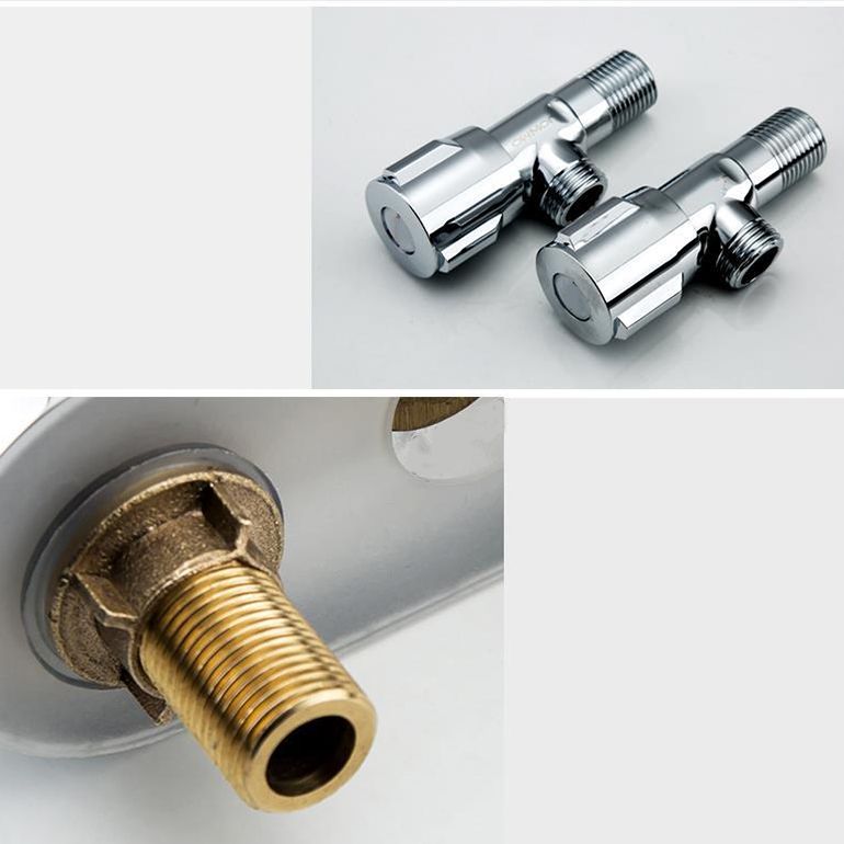 Modern Style Bathroom Faucet Dual Handle Faucet Swivel Spout Faucet