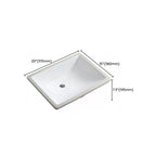 Modern Oval Washstand Ceramic Table Installation Sink Bathroom