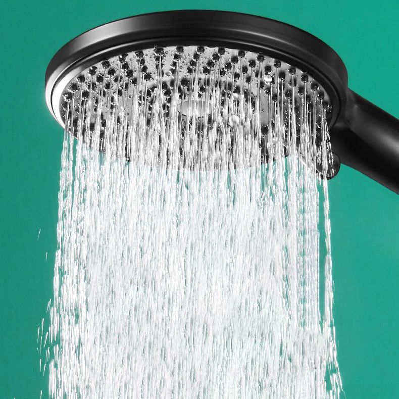 Round Shower Head Plastic Handheld Shower with Adjustable Spray Pattern